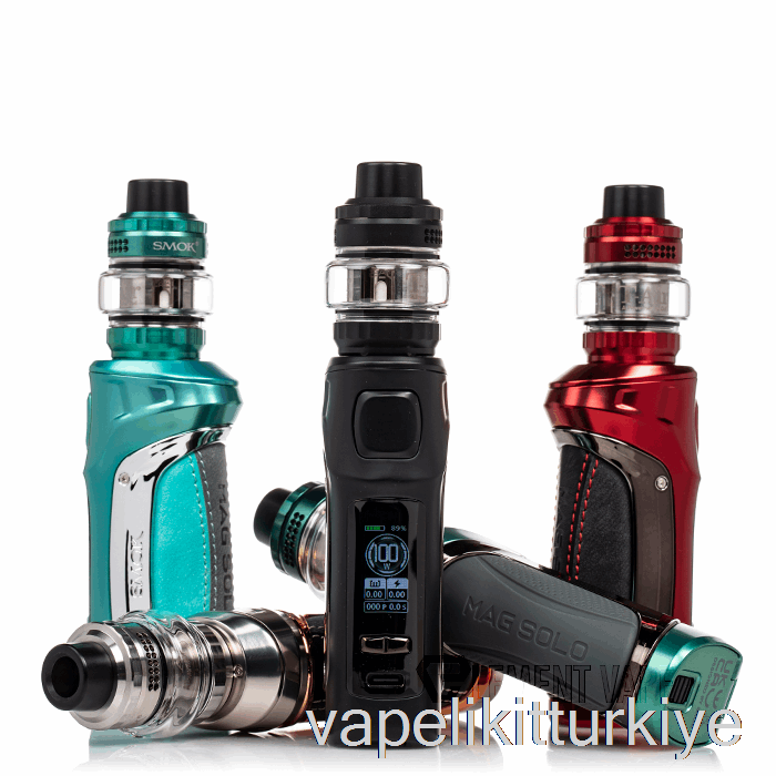 Vape Elektronik Sigara Smok Mag Solo 100w Başlangıç ​​kiti Mor Pembe